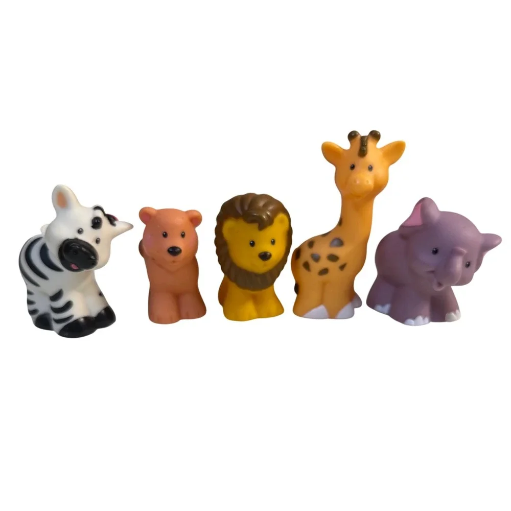 Fisher-Price Little People 2007 Zoo Safari Jungle Animal zebra elephant giraffe